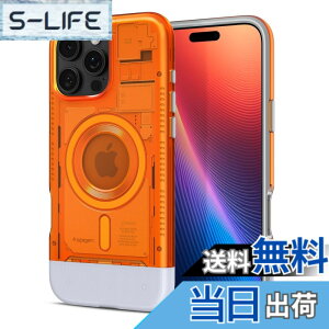 �y���������zSpigen iPhone 16 Pro Max �P�[�X MagSafe�Ή� �}�O�l�b�g���� �ČRMIL�K�i �N���V�b�N�EC1�E�}�O�t�B�b�g ACS08559 (�^���W�F����)