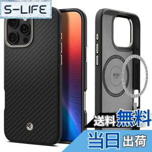 �y���������zSpigen iPhone 16 Pro Max �P�[�X MagSafe�Ή� �}�O�l�b�g���� �}�b�g �ČRMIL�K�i �G���c�H�E�A���~�h�E�}�O�t�B�b�g ACS08501 (�u���b�N�E�i�`������)