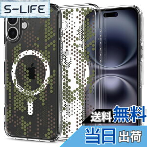 �y���������zSpigen iPhone 16 Plus �P�[�X �N���A MagSafe�Ή� �ϏՌ� �X�g���b�v�z�[�� ���ϖh�~ �o���p�[ �ČRMIL�K�i �E���g���E�n�C�u���b�h�E�}�O�t�B�b�g ACS08080 (�f�W�^���E�J��)