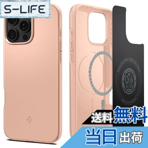 �y���������zSpigen iPhone 16 Pro Max �P�[�X MagSafe�Ή� �}�O�l�b�g���� �ČRMIL�K�i �}�b�g ���^ �V���E�t�B�b�g�E�}�O�t�B�b�g ACS08686 (���[�Y�E�`�^�j�E��)