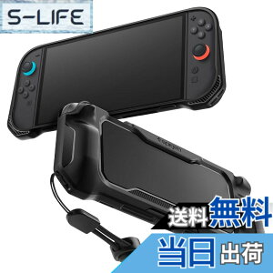 �y���������zSpigen Switch2�Ή��P�[�X �O���b�v���� �ی�J�o�[ �Ռ��z�� �X�C�b�`2�P�[�X �X�g���b�v�t�� ���M�b�h�E�A�[�}�[ ACS09075�i�}�b�g�u���b�N�j