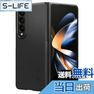 �y���������zSpigen Galaxy Z Fold 4 5g�P�[�X �S���� ���ςȂ� �����^ ���ɔ� �����Y�ی� ���y�� �w��h�~ PC�f�� ���C�����X�[�d�Ή� �G�A�[�E�X�L�� ACS05103 (�u���b�N)
