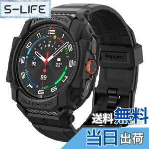 �y���������zSpigen Galaxy Watch Ultra ��̌^ �o���h �P�[�X �ϏՌ� PC TPU ��d�\�� �X�|�[�c�o���h ���� �Ռ� �z�� �ϋv�� ���h�~ ���M�b�h�E�A�[�}�[�E�v�� ACS08427 (�}�b�g�E�u���b�N)