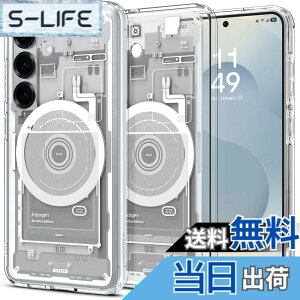�y���������zSpigen Galaxy S25 �P�[�X Magfit�Ή� �N���A �X�g���b�v�z�[�� �ČRMIL�K�i �E���g���E�n�C�u���b�h�E�}�O�t�B�b�g ACS09004 (�[���E�����E�z���C�g)
