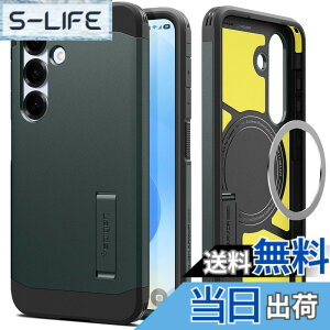 �y���������zSpigen Galaxy S25 �P�[�X Magfit�Ή� �}�O�l�b�g���� �X�^���h�t�� �}�b�g �ϏՌ� �ČRMIL�K�i �^�t�E�A�[�}�[�iAI�j�E�}�O�t�B�b�g ACS09010 (�A�r�X�E�O���[��)