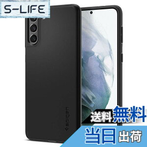 �y���������zSpigen Galaxy S21 �P�[�X [ SC-51B | SCG09 ] �ɔ� �����Y�ی� �C�菝�h�~ ���^�J�o�[ �y�� �w��h�~ �V���v�� �}�b�g�d�グ ���C�����X�[�d�Ή� �V���E�t�B�b�g ACS02418 (�u���b�N)
