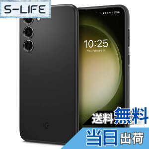�y���������zSpigen Galaxy S23 �P�[�X ���^ [ SC-51D | SCG19 ] �����Y�ی� �C�菝�h�~ ���^�J�o�[ �y�� �w��h�~ �V���v�� �}�b�g�d�グ ���C�����X�[�d�Ή� �V���E�t�B�b�g ACS05707 (�u���b�N)
