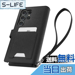 �y���������zSpigen Galaxy S24 Ultra �P�[�X �蒠�^ PU���U�[ �J�[�h 7�� ���[ �X�g���b�v�t�� �y�� ���^ SC-52E | SCG26 ���C�����X�[�d�Ή� �J�[�h���[ �X�^���h�@�\ �E�H���b�gS Plus ACS07308 (�u���b�N)