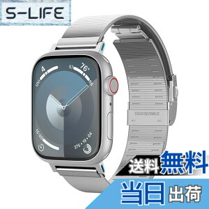 �y���������zSpigen Apple Watch �o���h 49/46/45/44mm �y Apple Watch Ultra2 / Ultra / 10 / 9 / 8 / 7 / SE2 / SE / 6 / 5 / 4 �Ή� �z ���^�� �V���v�� �X���b�N�E�����N AMP07224 (�V���o�[)
