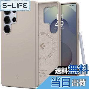 �y���������zSpigen Galaxy S25 Ultra �P�[�X Magfit�Ή� �V���R�� �ϏՌ� �y�� ���^�Ή� TPU �V���R���t�B�b�g�E�}�O�t�B�b�g ACS09165 (�i�`�������E�`�^�j�E��)