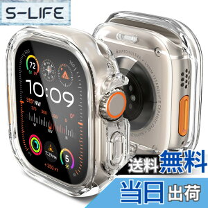 �y���������zSpigen Apple Watch 49mm �P�[�X �y Apple Watch Ultra2 / Ultra �Ή� �z �N���A ���� �Ռ� �z�� TPU PC ���� ���^ �J�o�[ �E���g���E�n�C�u���b�h ACS05459 (�N���X�^���E�N���A)