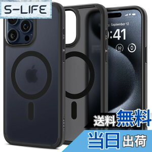 �y���������zSpigen �y�n��18�N�̋Z�p�́z iPhone 15 Pro Max �P�[�X ������ MagSafe�Ή� �ČRMIL�K�i �E���g���E�n�C�u���b�h�E�}�O�t�B�b�g ACS06581 (�t���X�g�E�u���b�N)