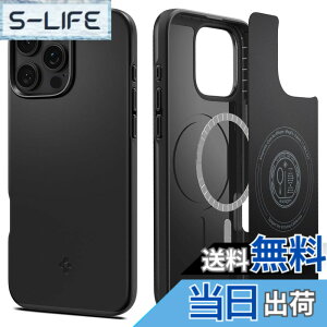 �y���������zSpigen �y�n��18�N�̋Z�p�́ziPhone 16 Pro �P�[�X MagSafe�Ή� �}�O�l�b�g���� �ČRMIL�K�i �}�b�g ���^ �V���E�t�B�b�g�E�}�O�t�B�b�g ACS08106 (�u���b�N)
