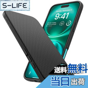 �y���������zSpigen �y�n��18�N�̋Z�p�́ziPhone 16 �P�[�X TPU �\�t�g �ϏՌ� �X�g���b�v�z�[�� �ČRMIL�K�i ���L�b�h�E�G�A ACS08194 (�}�b�g�E�u���b�N)