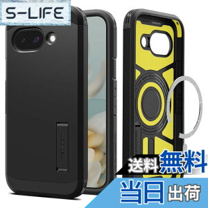 �y���������zSpigen �y�n��18�N�̋Z�p�́z Pixel 9a �P�[�X Magfit�Ή� �}�O�l�b�g���� �X�^���h�t�� �}�b�g �ϏՌ� �ČRMIL�K�i �^�t�E�A�[�}�[�iAI�j�E�}�O�t�B�b�g ACS09046 (�}�b�g�E�u���b�N�j