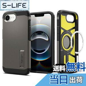 �y���������zSpigen �y�n��18�N�̋Z�p�́z iPhone 16e �P�[�X MagSafe�A�N�Z�T���[�Ή� �}�O�l�b�g���� �X�^���h ��� �}�b�g �ϏՌ� �ČRMIL�K�i �^�t�E�A�[�}�[�iAI�j�E�}�O�t�B�b�g ACS09136 (�K����