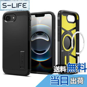 �y���������zSpigen �y�n��18�N�̋Z�p�́z iPhone 16e �P�[�X MagSafe�A�N�Z�T���[�Ή� �}�O�l�b�g���� �X�^���h ��� �}�b�g �ϏՌ� �ČRMIL�K�i �^�t�E�A�[�}�[�iAI�j�E�}�O�t�B�b�g ACS09137 (�u���b