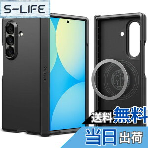 �y���������zSpigen �y�n��18�N�̋Z�p�́zGalaxy Z Fold7 �P�[�X �q���W�ی� �ϏՌ� MagFit�Ή� �w��h�~ �����Y�ی� �^�t�A�[�}�[�E�v���E�}�O�t�B�b�g ACS09549 (�u���b�N)