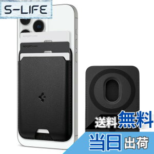 �y���������z[Spigen] MagSafe �J�[�h�P�[�X�y�ő�3���J�[�h����z iPhone 16/15/14/13/12 �Ή� �}�O�l�b�g���� �������U�[ �X���� �w�� �E�H���b�g �X�}�z �J�[�h�P�[�X ��ʌn IC�J�[�h �o�����e�B�k