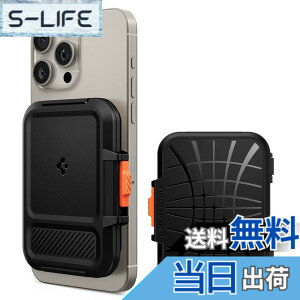�y���������z[Spigen] MagSafe�Ή� �J�[�h�P�[�X 3������ �}�O�l�b�g���� ���C�V�[���h iPhone 15, iPhone 14, iPhone 13, iPhone 12 �Ή� �}�O�l�b�g �X�}�z �J�[�h�P�[�X ��ʌn IC�J�[�h �}�O�t�B�b�g+ AFA0686