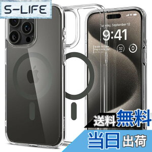 �y���������zSpigen �y�n��18�N�̋Z�p�́z iPhone 15 Pro Max �P�[�X �N���A MagSafe�Ή� �ČRMIL�K�i �E���g���E�n�C�u���b�h�E�}�O�t�B�b�g ACS06577 (�O���t�@�C�g)