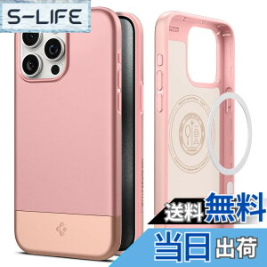 �y���������zSpigen �y�n��18�N�̋Z�p�́z iPhone 15 Pro Max �P�[�X Magsafe�Ή� �ČRMIL�K�i �X�^�C���E�A�[�}�[�E�}�O�t�B�b�g ACS06610 (���[�X�E�S�[���h)