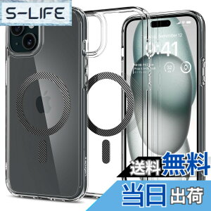 �y���������zSpigen �y�n��18�N�̋Z�p�́z iPhone 15 Plus �P�[�X �N���A MagSafe�Ή� �ČRMIL�K�i �E���g���E�n�C�u���b�h�E�}�O�t�B�b�g ACS06663 (�J�[�{���E�t�@�C�o�[)