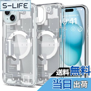 �y���������zSpigen �y�n��18�N�̋Z�p�́z iPhone 15 Plus �P�[�X �N���A MagSafe�Ή� �ČRMIL�K�i �E���g���E�n�C�u���b�h�E�}�O�t�B�b�g ACS06664 (�[���E�����E�z���C�g)