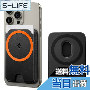 �y���������z[Spigen] MagSafe�Ή� �J�[�h�P�[�X 3������ �}�O�l�b�g���� ���C�V�[���h iPhone 15, iPhone 14, iPhone 13, iPhone 12 �Ή� �}�O�l�b�g �X�}�z �J�[�h�P�[�X ��ʌn IC�J�[�h �}�O�t�B�b�g+ AFA0686