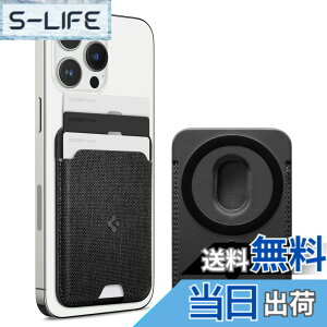 �y���������z[Spigen] MagSafe�Ή� �J�[�h�P�[�X �}�O�l�b�g���� ���C�V�[���h �X���� �w�� �E�H���b�g iPhone 15, iPhone 14, iPhone 13, iPhone 12 �Ή� �}�O�l�b�g �X�}�z �J�[�h�P�[�X �}�O�l�b�g�t�� ��