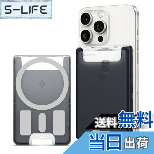 �y���������z[Spigen] MagSafe�Ή��J�[�h�P�[�X 3���J�[�h���[ iMac�f�U�C�� �}�O�l�b�g���� iPhone 16/15/14/13/12�V���[�Y�Ή� �}�O�l�b�g �X�}�z �J�[�h�P�[�X ��ʌn IC�J�[�h �N���V�b�N�EC1 AFA07398 (