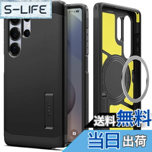 �y���������zSpigen �y�n��18�N�̋Z�p�́z Galaxy S25 Ultra �P�[�X MagSafe�Ή� �}�O�l�b�g���� �X�^���h�t�� �}�b�g �ϏՌ� �ČRMIL�K�i �^�t�E�A�[�}�[�iAI�j�E�}�O�t�B�b�g ACS08964 (�}�b�g�E�u���b