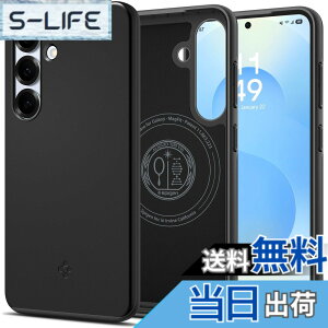 �y���������zSpigen �y�n��18�N�̋Z�p�́z Galaxy S25 �P�[�X ���^ MagSafe�Ή� �ϏՌ� �}�b�g�d�グ �y�� �ČRMIL�K�i�擾 2�d�\�� �w��h�~ Qi2���C�����X�[�d�Ή� �V���E�t�B�b�g ACS08993(�u���b�N)