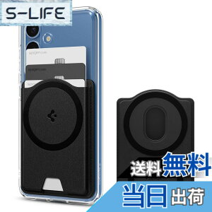 �y���������z�yGalaxy S25�V���[�Y��p�z Spigen ���ʃ}�O�l�b�g �J�[�h�P�[�X �X���� �J�[�h�z���_�[ �������U�[ 3�����[ �E�H���b�g - �o�����e�B�k�X�E�}�O�t�B�b�g�{�i�u���b�N�j