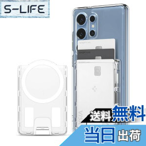�y���������z[Spigen] �yGalaxy S25�V���[�Y��p�z �}�O�l�b�g���� �J�[�h�P�[�X ����~�߃V���R���p�^�[�� �N���A �J�[�h�z���_�[ 3�����[ �E�H���b�g �w�ʃ}�O�l�b�g - �E���g���n�C�u���b�h�E