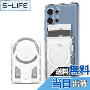 �y���������z�yGalaxy S25�V���[�Y��p�z Spigen ���ʃ}�O�l�b�g �J�[�h�P�[�X ����~�߃V���R���p�^�[�� �N���A �J�[�h�z���_�[ 3�����[ �E�H���b�g - �E���g���n�C�u���b�h�E�}�O�t�B�b�g�{�i
