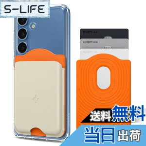 �y���������z�yGalaxy S25�V���[�Y��p�z Spigen �}�O�l�b�g���� ���킢�� �J�[�h�P�[�X �c�[�g���J���[ �J�[�h�z���_�[ 3�����[ �E�H���b�g�|�i�m�|�b�v�E�}�O�t�B�b�g AFA09233�i�I�����W�E�x�[