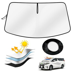 【送料無料】AUTO SPEC トヨタ アルファード 30系 フロントサンシェード ヴェルファイア30系 車用サンシェード 遮光フロントシェイド ALPHARD VELLFIRE 30 前後期 2015年1月-現行 車種専用設計 UVカット