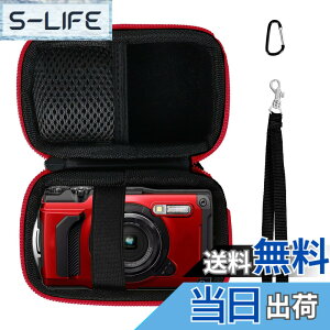 �y���������zANGVI ���[�o�b�OOM SYSTEM(�I�����p�X)�Ή� OM SYSTEM/�I�����p�X Tough TG-2 / TG-3 / TG-4 / TG-5 / TG-6 / TG-7 ���i�����[���邽�߂̃P�[�X�P�i�� (�Ԃ��W�b�p�[)