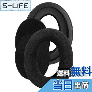 �y���������zGeekria �C���[�p�b�h Comfort �݊��� �p�b�h �[���n�C�U�[ Sennheiser HD505, HD 515, HD 518, HD 555, HD558, HD559, HD569, HD579, HD589 �w�b�h�z���ɑΉ� �p�b�h �C���[/�C���[�J�b�v �x���A (�u���b�N)