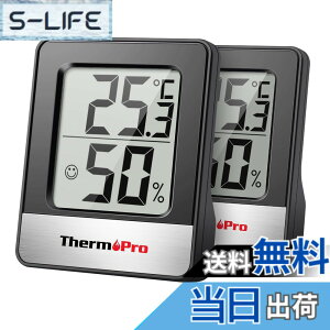 �y���������zThermoPro�T�[���v�� ���x�v �����x�v ���x���x�v ���� �����v �f�W�^�� ���� �R���p�N�g ��}�[�N �Ǌ|�� ���X�^���h �}�O�l�b�g TP49 �u���b�N 2�p�b�N