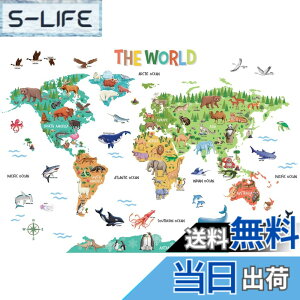 �y���������zDECOWALL SG2-2423 �����̐��E�n�} �E�H�[���X�e�b�J�[ �f�R �L�b�Y ����p ���O���\ �w�Z �ۈ牀 �Q�� �v���C���[�� ���� ���p �ǉ� ���� �Ԃ���� �J���t�� ���r���O���� �j��