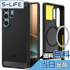 �y���������zSpigen Galaxy S25 Ultra �P�[�X Magfit�Ή� �ϏՌ� TPU �\�t�g �}�b�g �ČRMIL�K�i ���M�b�h�E�A�[�}�[�E�}�O�t�B�b�g ACS08951 (�}�b�g�E�u���b�N)