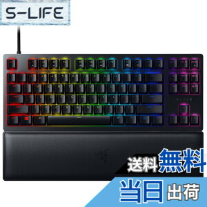 �y���������zRazer Huntsman V2 Tenkeyless Clicky Optical Switch �Q�[�~���O�L�[�{�[�h �p�� US�z�� �I�v�e�B�J���X�C�b�` �N���b�L�[�G�� �É� �e���L�[���X �_�u���V���b�g PBT �L�[�L���b�v ���X�g���X