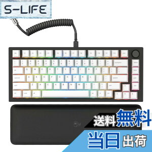 �y���������zGlorious �O�����A�X GMMK PRO �Q�[�~���O���[�{�[�h 75% �R���p�N�g �u���b�N LED�o�b�N���C�g�t�� �p��z�� ���� RGB ���J�j�J���L�[�{�[�h �L�� �^�C�vc USB Mechanical keyboard gaming (83�L