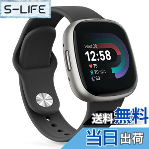 �y���������z�o���h for Fitbit Versa4 �x���g Versa3 �o���h �t�B�b�g�r�b�gSense/Sense 2 �x���g, �V���R�������o���h �����x���g �_�炩�� �V���R���o���h ���߉\ (�u���b�N,Small)