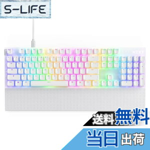 �y���������zNZXT Function 2 MiniTKL White RGB LED���� 8K�|�[�����O���[�g�Ή� ���w���j�A�X�C�b�`�^ �e���L�[���X �p��z�� �L���ڑ� �Q�[�~���O�L�[�{�[�h �z���C�g KB-002NW-US KB0768