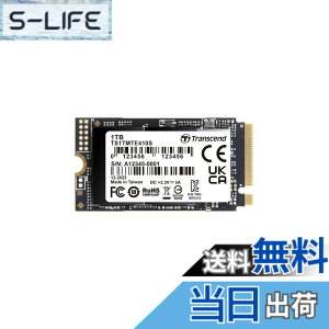 �y���������z�g�����Z���h M.2 NVMe SSD 1TB 2242 PCIe Gen4x4 �ő�Ǎ���:5,000MB/s �ő发����:3,500MB/s M Key TS1TMTE410S