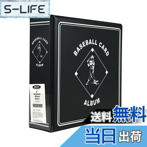 �y���������z1 (One) Black Binder BCW 7.6cm D Ring MLB Baseball Trading Cards Collection Album
