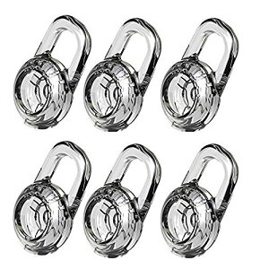 �y���������zSound Wave �C���[�`�b�v �v�����g���j�N�X�p L�T�C�Y 6�Z�b�g �݊��� For Bluetoooth Headset PLANTRONICS QCY ���C�����X �w�b�h�Z�b�g�p �A�N�Z�T�� �����h�~ �C���[�`�b�v ���� (L 6��)